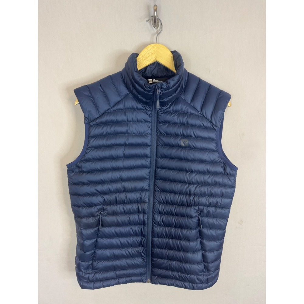 MEC Boundary Light Down Vest Mens Small Navy Blue 700 Fill Packable Puffer‎ Vest